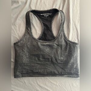 Beyond Yoga Black Reptile Sports Bra Size M